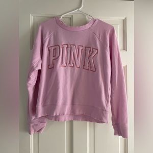 VS Pink cropped Sweatshirt Size Small